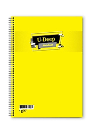 U-deep A4 Pp Kapak 96 Yaprak kareli Spiralli Defter