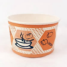 Termocup Karton Çorba Kase 16 Oz 25'li paket (Koli Bazında)