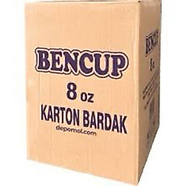 Bencup Karton Bardak 8 Oz Koli 2000'LI
