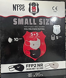 N’fes 95 Small Size Meltblown Maske 10’lu
