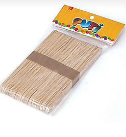 Puti Ahşap Küçük Dil Çubuğu 50’li Standart
