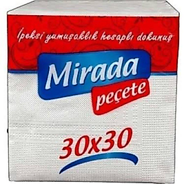 Mirada Peçete 30X30 cm 100'LÜ 1 Kolide 24 pk vardır.Koli fiyatıdır.